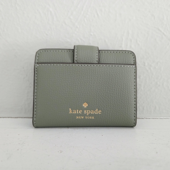 NWT Kate Spade Phoebe Refined Leather Card Case Wallet- Dusky Pine - Picture 3 of 5